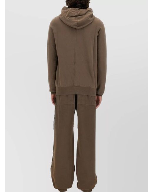 Rick Owens Brown Regular-Fit Hoodie for men