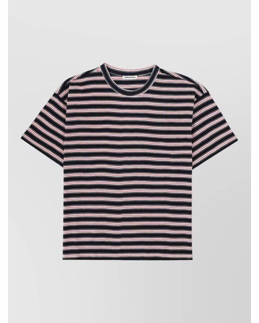 YMC Blue Cotton T-Shirt for men