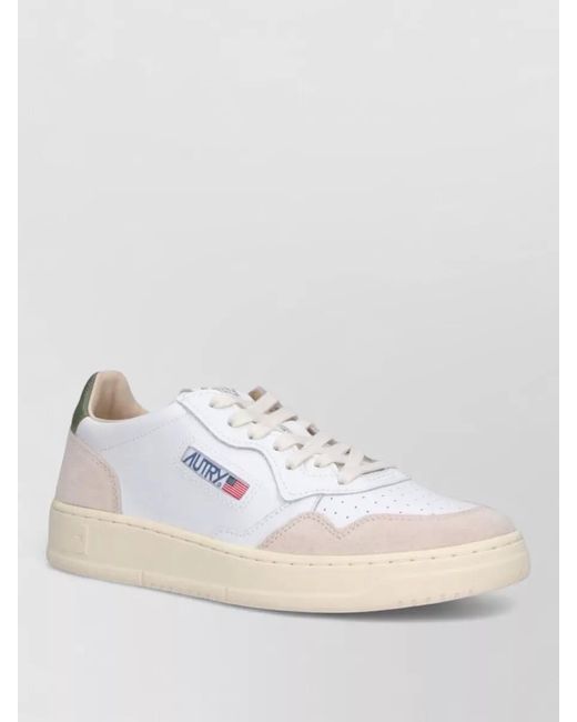 Autry Natural Low Top Sneakers Contrast Heel Tab for men