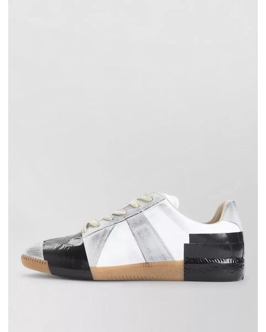 Maison Margiela Multicolor Calf Leather Low-Top Sneakers for men