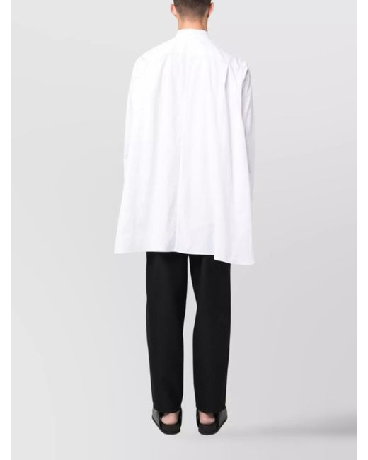 Comme des Garçons White Cotton Long-Sleeve Shirt for men