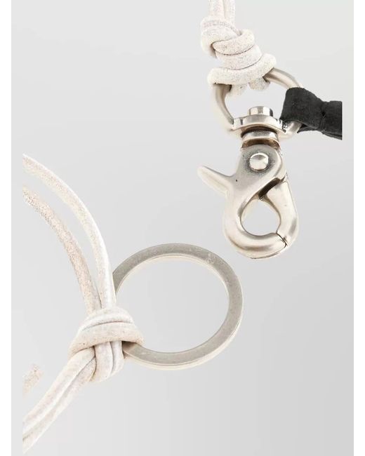 Our Legacy White Adjustable Bracelet Knot Detail Design for men