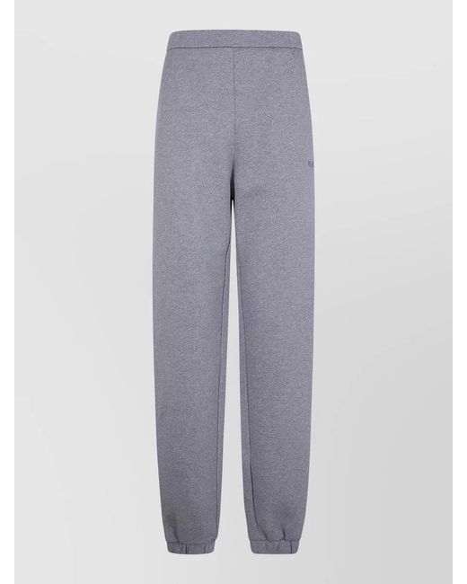 The Attico Gray Cotton Track Pants