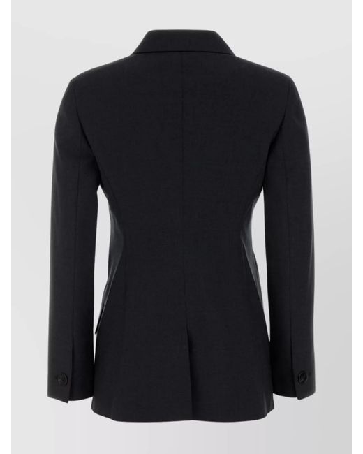 Gucci Black Charcoal Wool Blazer