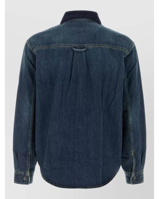 Carhartt Blue Denim Shirt Jacket for men