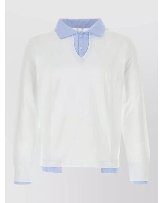 GIMAGUAS White Cotton Polo Shirt for men