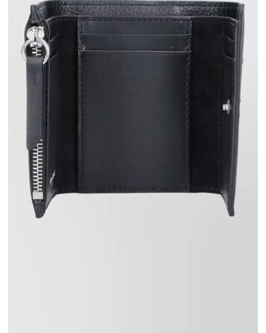 Maison Margiela Gray Compact Keyring And Card Holder Wallet