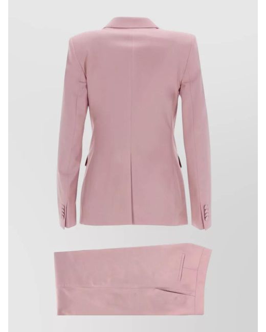 Tagliatore Pink Virgin Wool Two-Piece Suit
