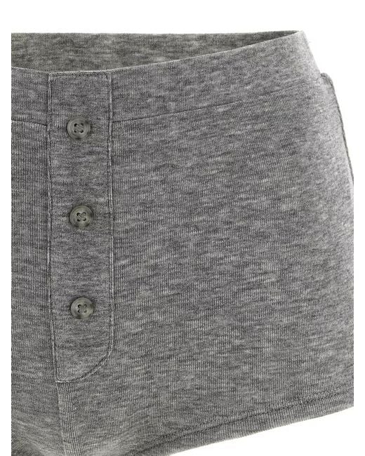 Entire studios Gray Booty Button Shorts Briefs