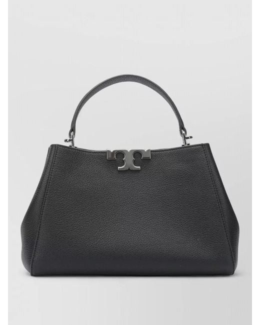 Tory Burch Black Shoulder Bag Detachable Strap Metal Hardware