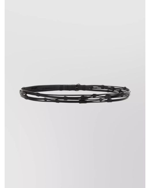 Saint Laurent Multicolor Calfskin Leather Belt for men