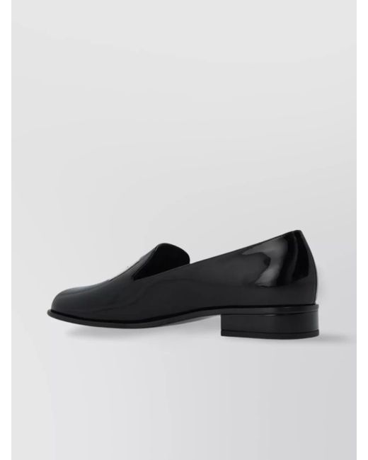 Givenchy Black Patent Leather Loafers