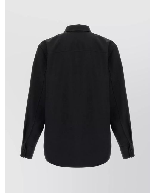 Jil Sander Blue Wool Shirt for men