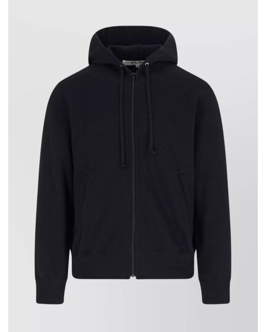 COMME DES GARÇONS PLAY Blue Cotton Hoodie