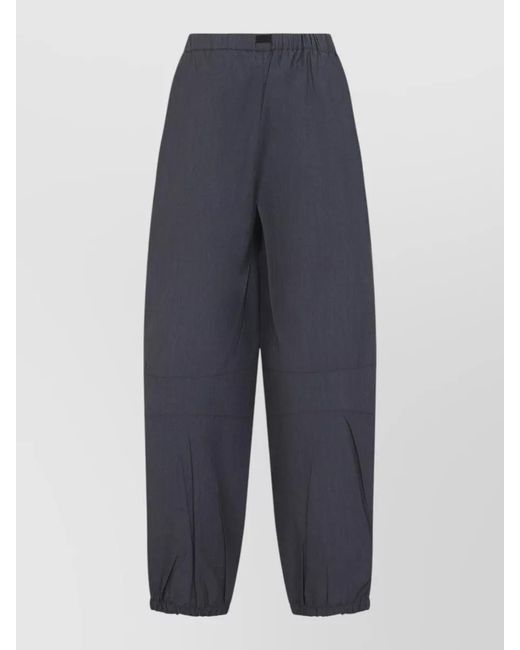 Prada Blue Lounge Pants Elastic Waistband Relaxed Fit