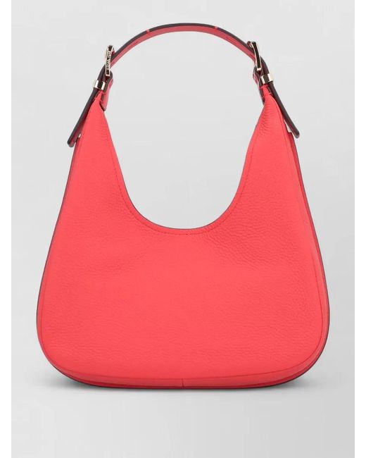 MICHAEL Michael Kors Red Nolita Small Leather Shoulder Hobo Bag