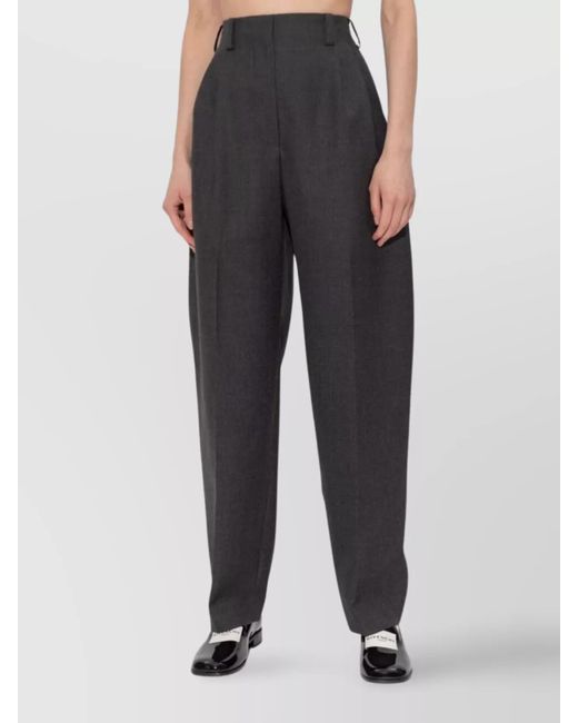 Givenchy Blue Wool Pleated Tailored Trousers