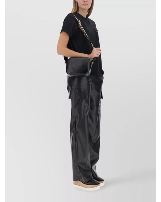 Stella McCartney Black Cargo Straight Trousers