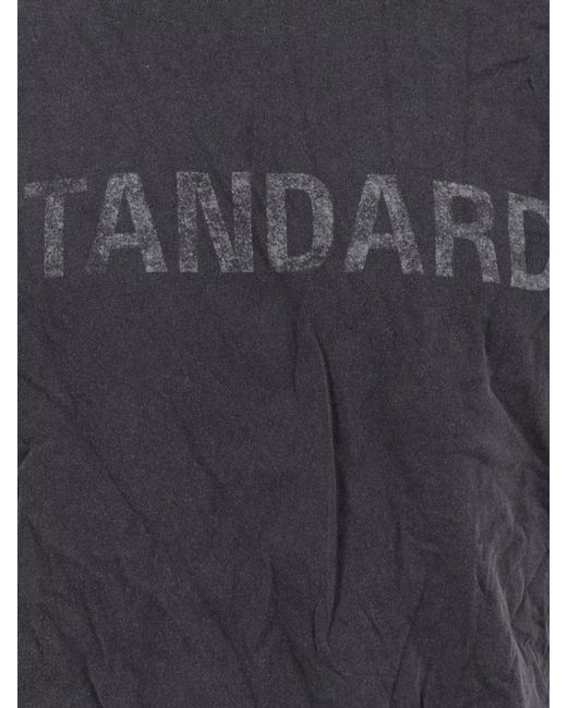 Balenciaga Gray Cotton Regular-Fit Printed T-Shirt for men