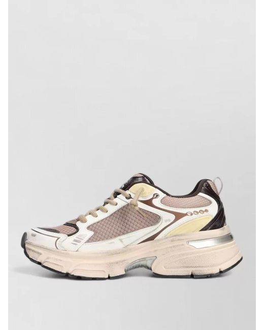 Golden Goose Deluxe Brand Natural Lightstar Sneakers Chunky Sole Mesh Panels