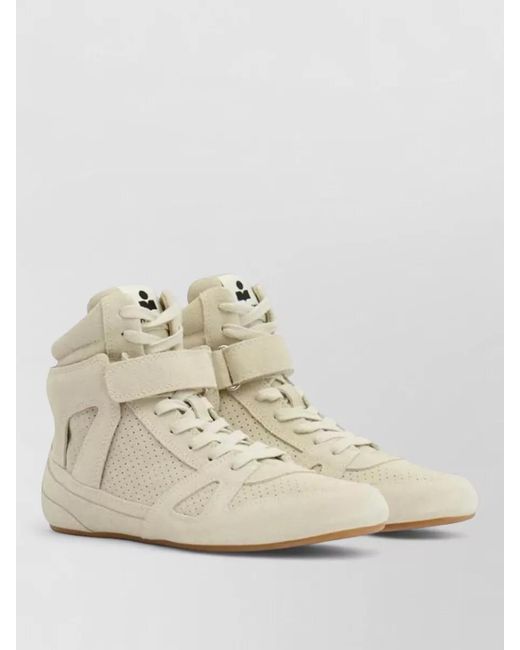 Isabel Marant Natural Leather High-Top Sneakers for men