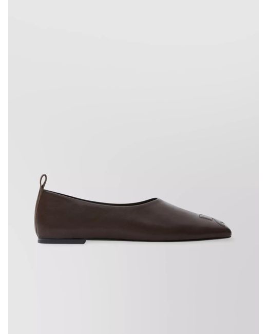 Courreges Multicolor Leather Ballerina Shoes