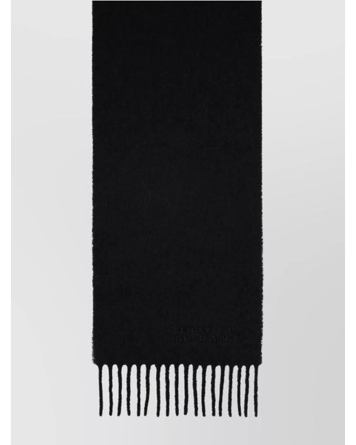 Isabel Marant Black Alpaca Scarf
