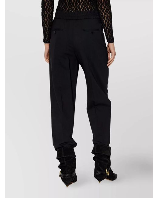Isabel Marant Blue Wool Tapered Trousers
