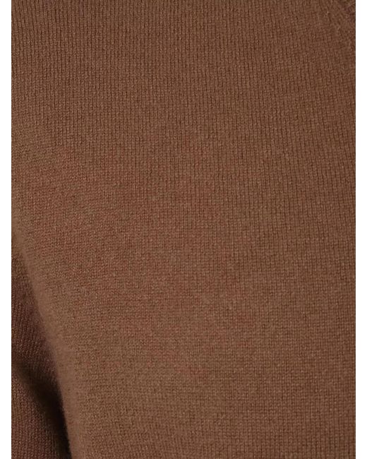 Ballantyne Brown Long Sleeve V Neck Knit Sweater for men