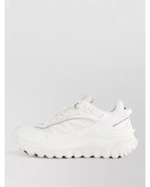 Moncler White Trailgrip Gtx Sneakers Thick Sole Traction