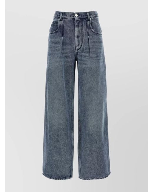 Isabel Marant Blue Wide-Leg Jeans