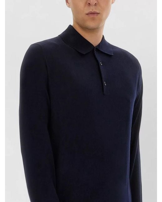 sunflower Blue Merino Wool Regular-Fit Crewneck Jumper for men