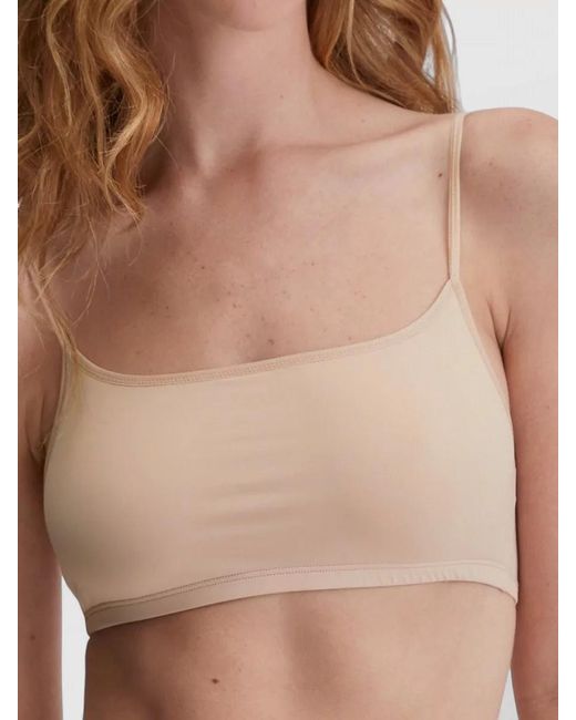 Calida Natural Bustier Top Adjustable Straps Seamless Design