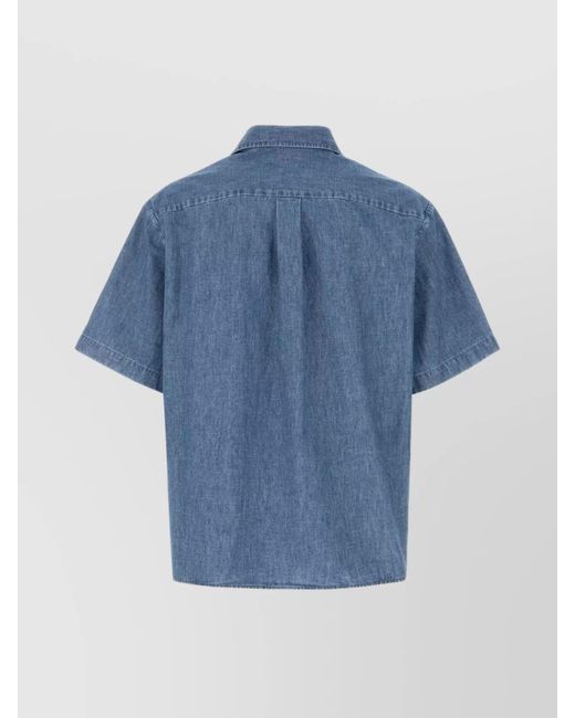 Valentino Garavani Blue Denim Shirt for men