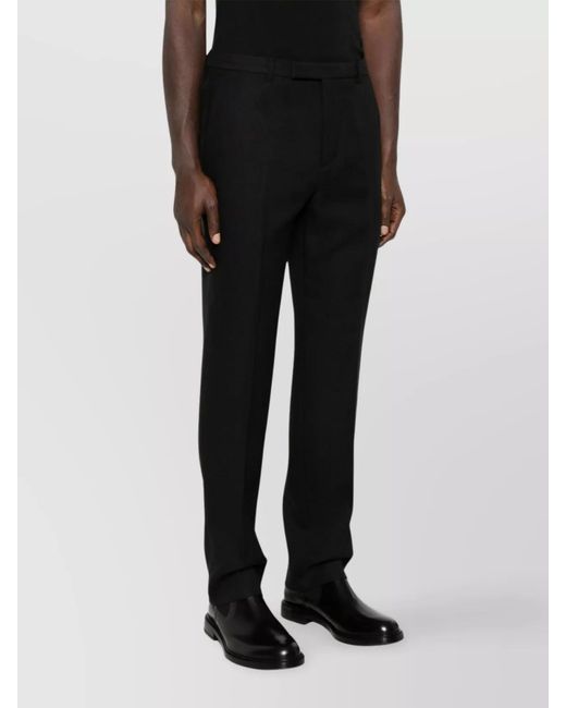 Gucci Black Twill Regular-Fit Trousers for men