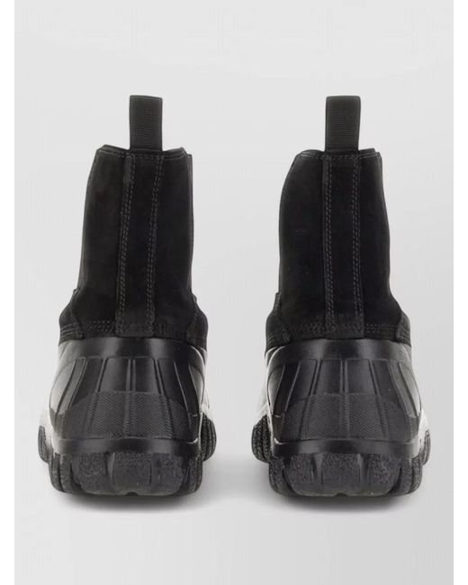 Diemme Black Balbi Ankle Boots Elastic Panels Lug Sole for men
