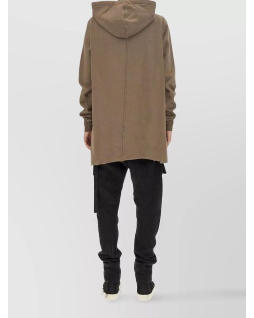 Rick Owens Natural Oversized Hoodie for men