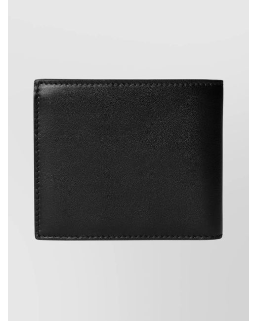 Gucci Black Leather Bi-Fold Wallet for men