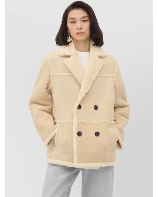 Bottega Veneta Natural Shearling Coat