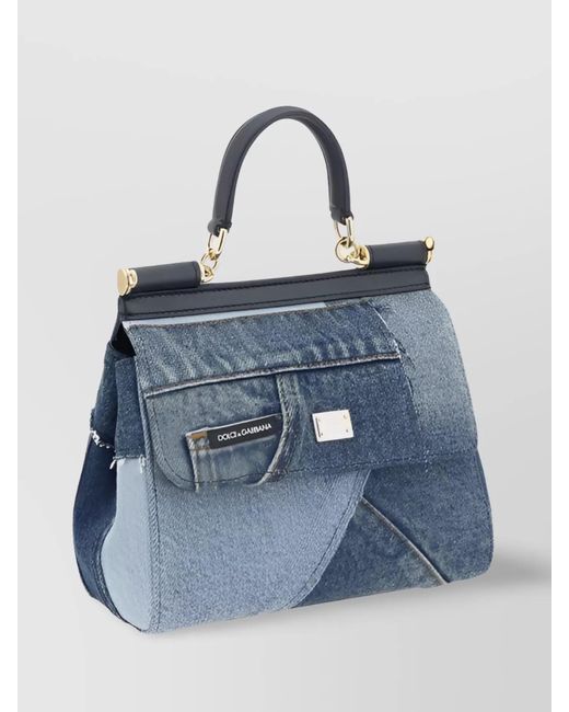 Dolce & Gabbana Blue Sicily Denim Cross-Body Bag