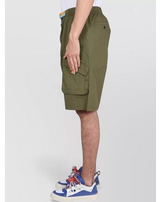 Marcelo Burlon Multicolor Utility Cargo Bermuda Shorts Belt Waistband for men
