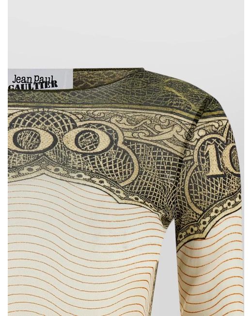 Jean Paul Gaultier Green Printed Top