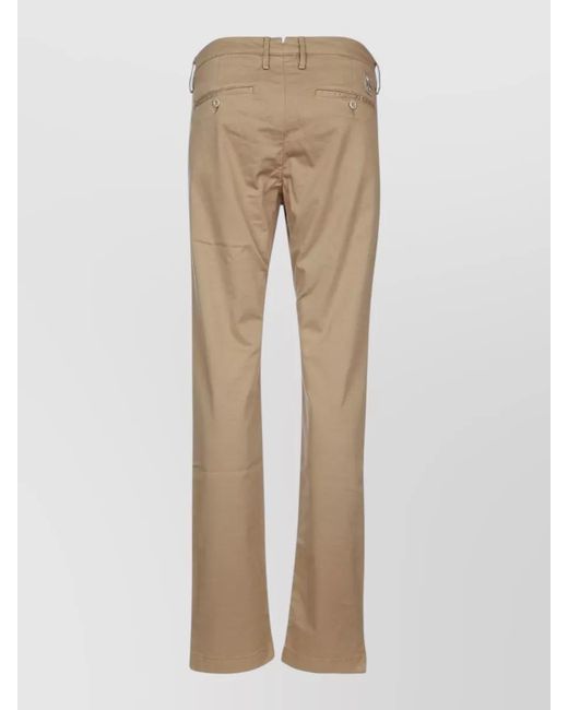 Jacob Cohen Natural Tailored Pants Featuring Belt Loops Pockets for men