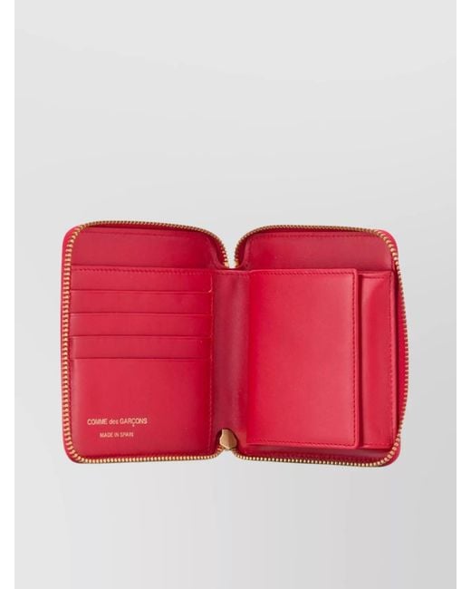 Comme des Garçons Red Leather Purse