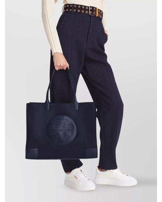 Tory Burch Blue Ella Recycled Nylon Tote Bag