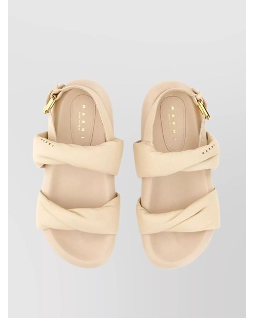 Marni Natural Leather Sandals