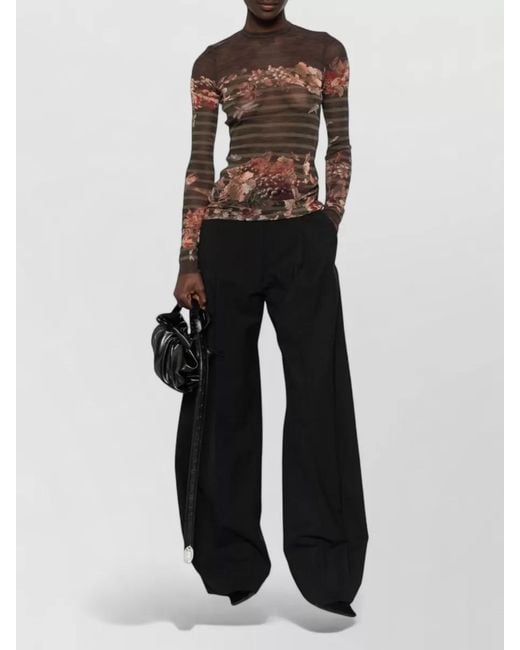 Jean Paul Gaultier Multicolor Slim Knit Top Long Sleeves Crew Neck