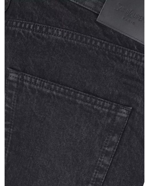 Saint Laurent Blue Denim Slim-Fit Straight-Leg Jeans for men