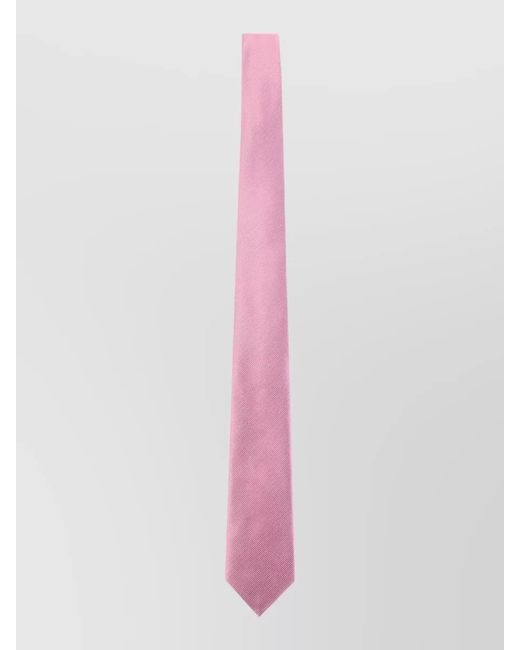 Giorgio Armani Pink Silk Striped Tie for men
