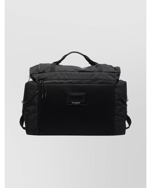 Maison Margiela Black High Tech Messenger Shoulder Bag for men